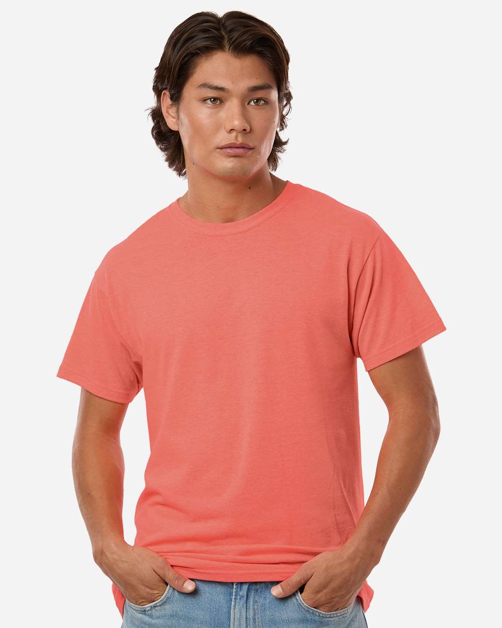 M&O-4800-Men's Gold Soft Touch T-Shirt - Image 204