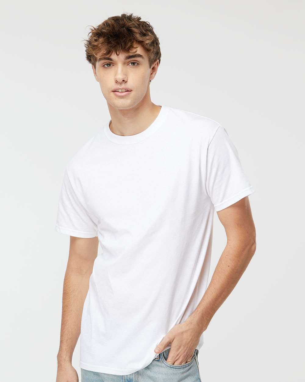 M&O-4800-Men's Gold Soft Touch T-Shirt - Image 233