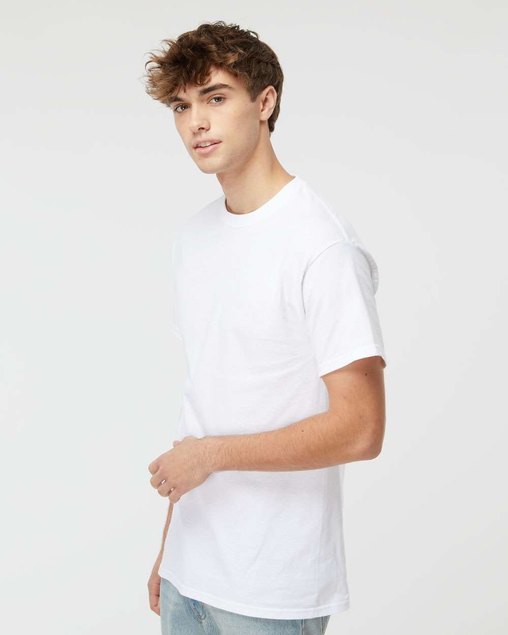 M&O-4800-Men's Gold Soft Touch T-Shirt - Image 236