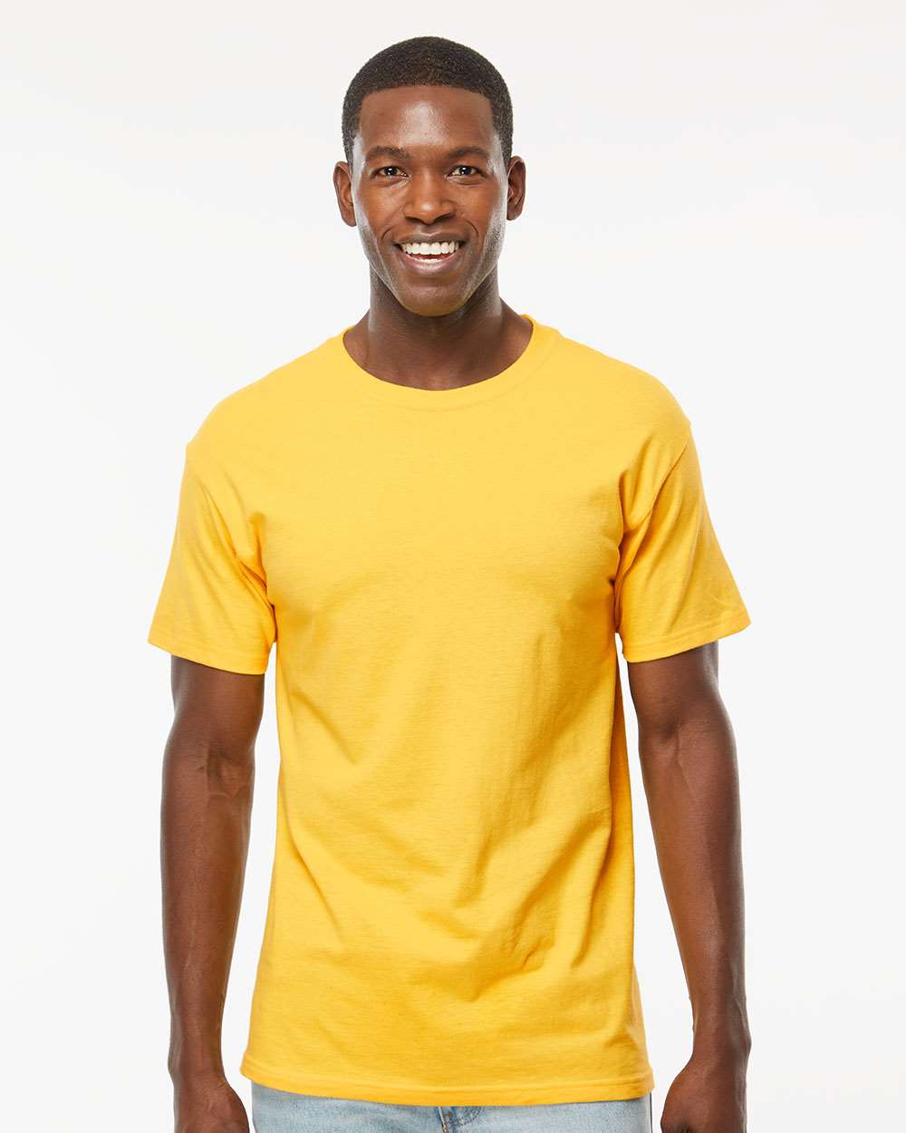 M&O-4800-Men's Gold Soft Touch T-Shirt - Image 237
