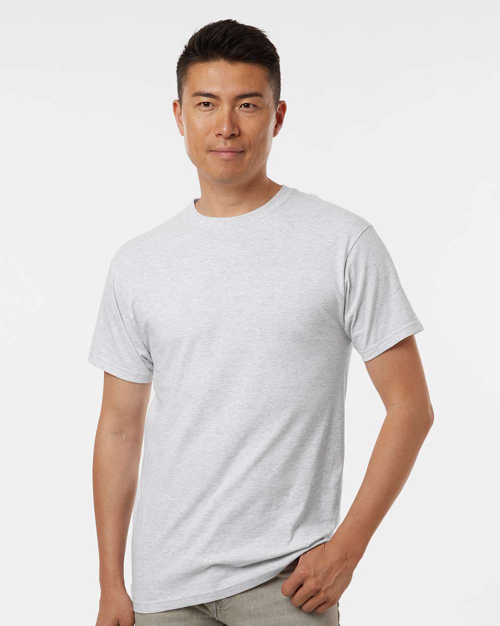 M&O-4800-Men's Gold Soft Touch T-Shirt - Image 3