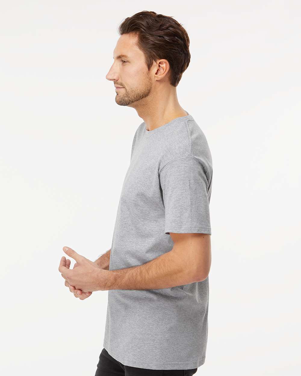 M&O-4800-Men's Gold Soft Touch T-Shirt - Image 9