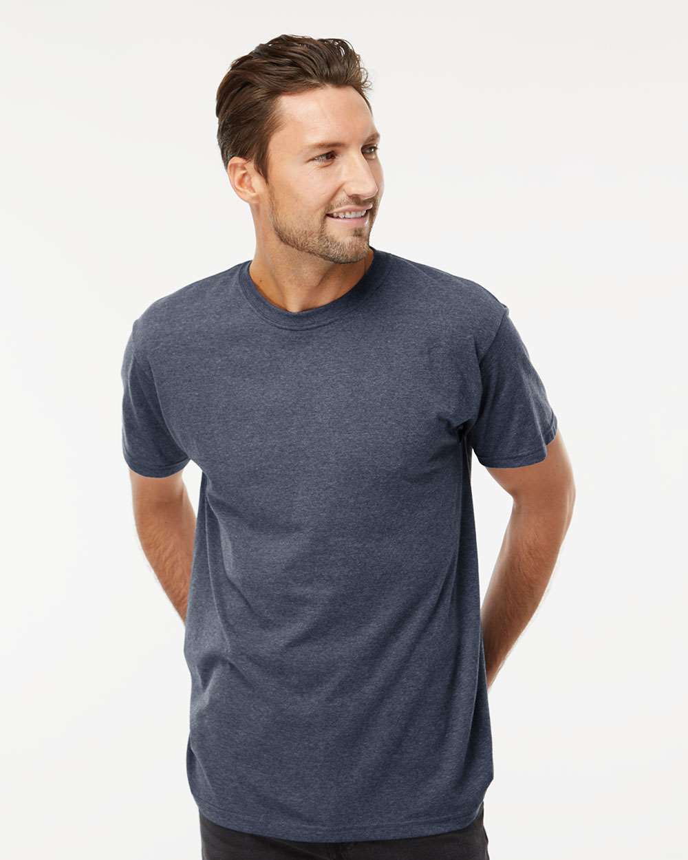 M&O-4800-Men's Gold Soft Touch T-Shirt - Image 93