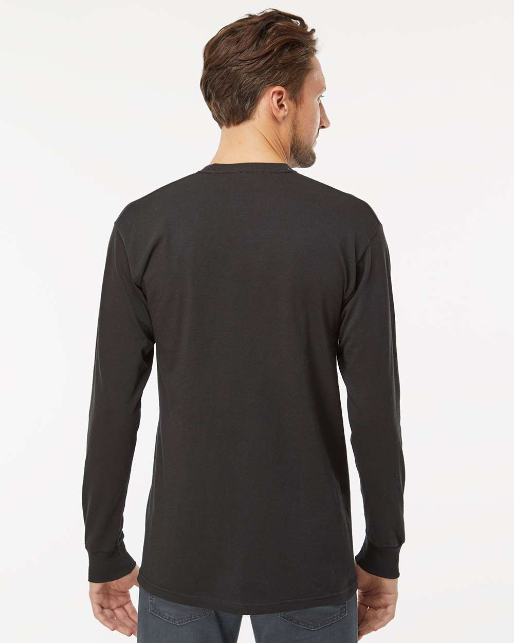 M&O-4820-Unisex Gold Soft Touch Long Sleeve T-Shirt - Image 13