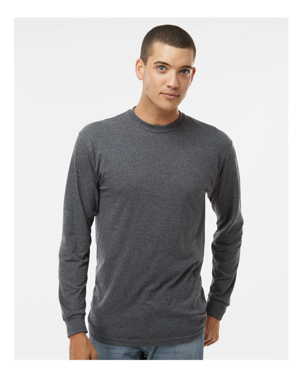 M&O-4820-Unisex Gold Soft Touch Long Sleeve T-Shirt - Image 17
