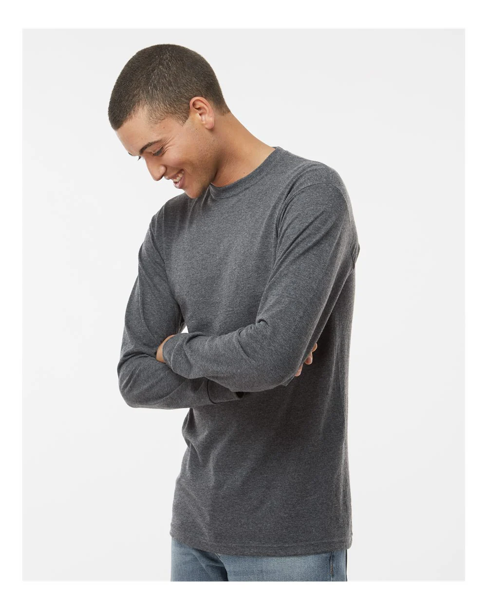 M&O-4820-Unisex Gold Soft Touch Long Sleeve T-Shirt - Image 18