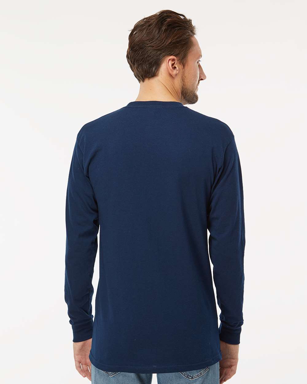 M&O-4820-Unisex Gold Soft Touch Long Sleeve T-Shirt - Image 25