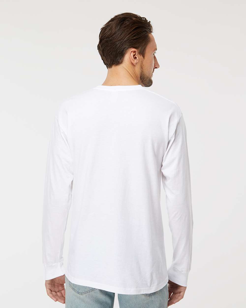 M&O-4820-Unisex Gold Soft Touch Long Sleeve T-Shirt - Image 43