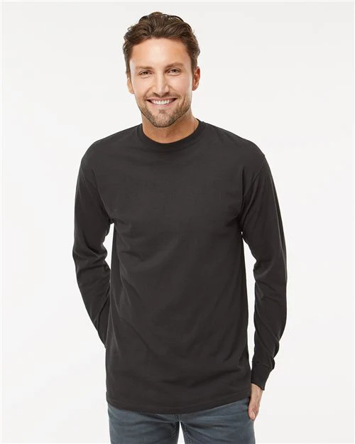 M&O-4820-Unisex Gold Soft Touch Long Sleeve T-Shirt - Image 45
