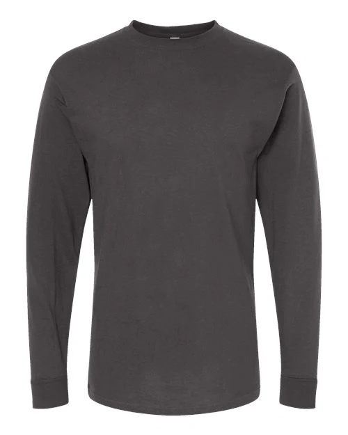 M&O-4820-Unisex Gold Soft Touch Long Sleeve T-Shirt - Image 47