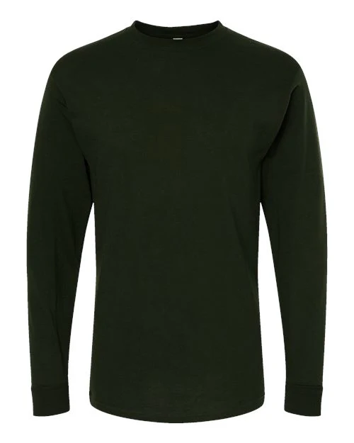 M&O-4820-Unisex Gold Soft Touch Long Sleeve T-Shirt - Image 49