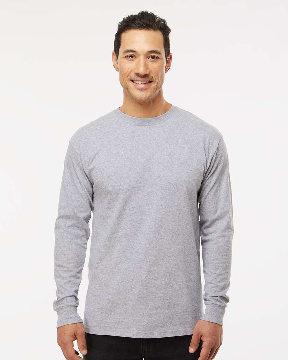 M&O-4820-Unisex Gold Soft Touch Long Sleeve T-Shirt - Image 5