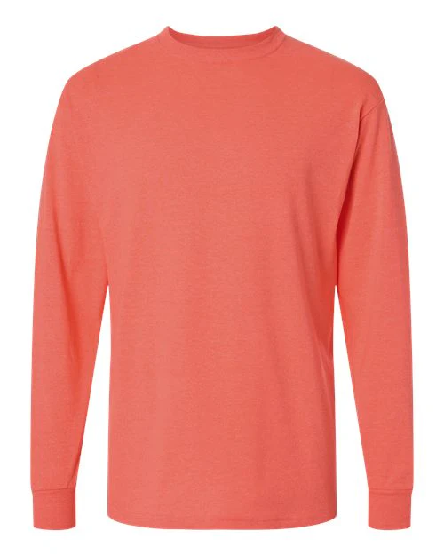 M&O-4820-Unisex Gold Soft Touch Long Sleeve T-Shirt - Image 50