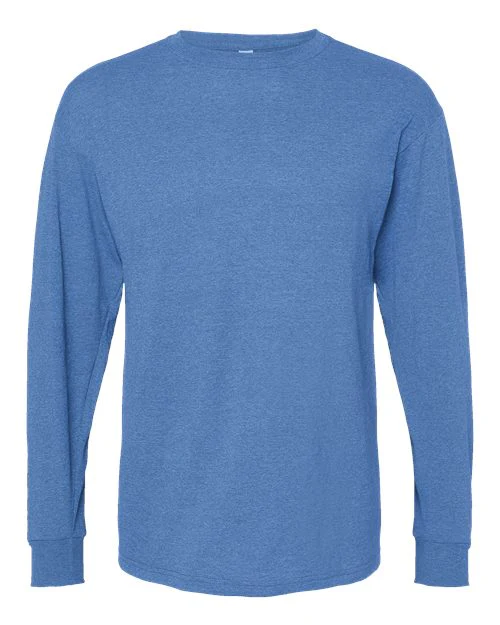 M&O-4820-Unisex Gold Soft Touch Long Sleeve T-Shirt - Image 52