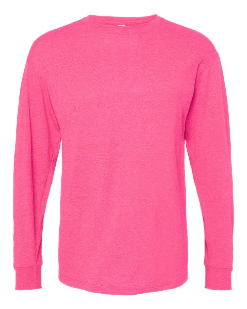 M&O-4820-Unisex Gold Soft Touch Long Sleeve T-Shirt - Image 53