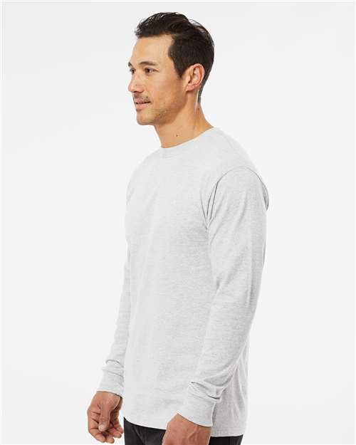 M&O-4820-Unisex Gold Soft Touch Long Sleeve T-Shirt - Image 58