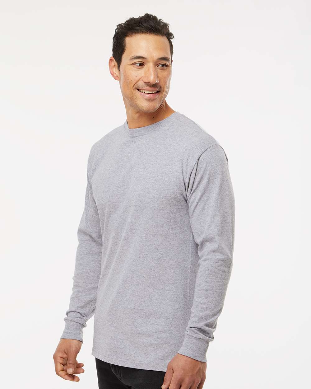 M&O-4820-Unisex Gold Soft Touch Long Sleeve T-Shirt - Image 6