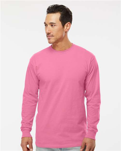 M&O-4820-Unisex Gold Soft Touch Long Sleeve T-Shirt - Image 60