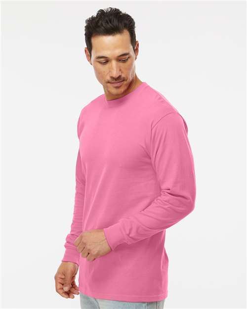 M&O-4820-Unisex Gold Soft Touch Long Sleeve T-Shirt - Image 61