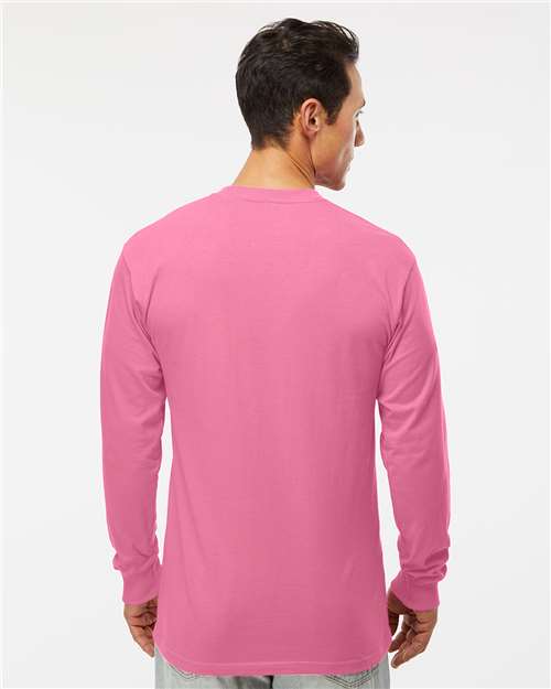 M&O-4820-Unisex Gold Soft Touch Long Sleeve T-Shirt - Image 62