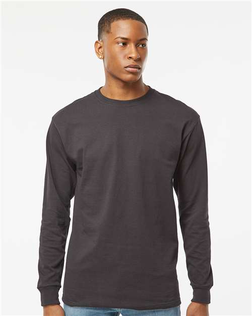 M&O-4820-Unisex Gold Soft Touch Long Sleeve T-Shirt - Image 63