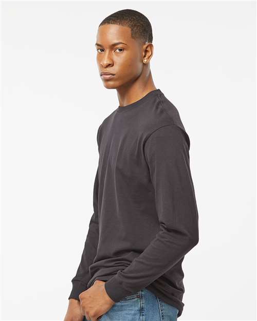 M&O-4820-Unisex Gold Soft Touch Long Sleeve T-Shirt - Image 64