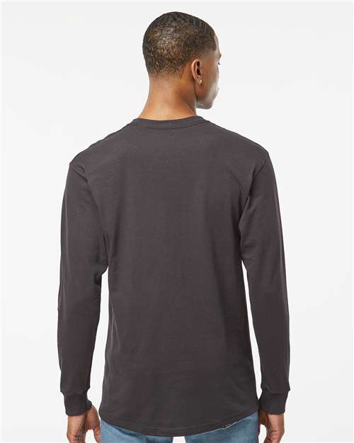 M&O-4820-Unisex Gold Soft Touch Long Sleeve T-Shirt - Image 65