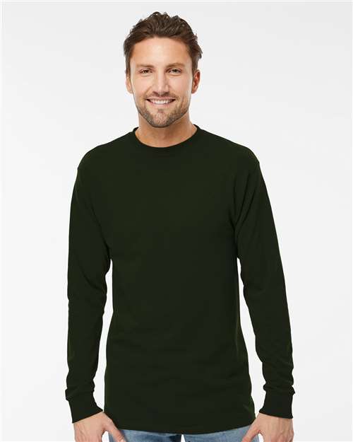 M&O-4820-Unisex Gold Soft Touch Long Sleeve T-Shirt - Image 69