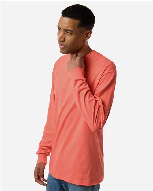M&O-4820-Unisex Gold Soft Touch Long Sleeve T-Shirt - Image 73