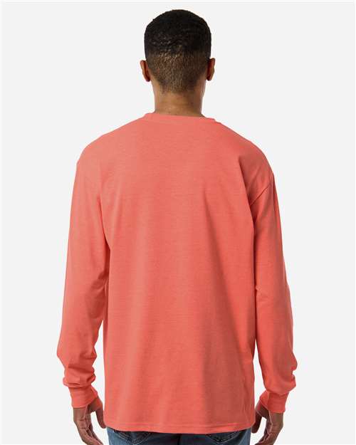 M&O-4820-Unisex Gold Soft Touch Long Sleeve T-Shirt - Image 74