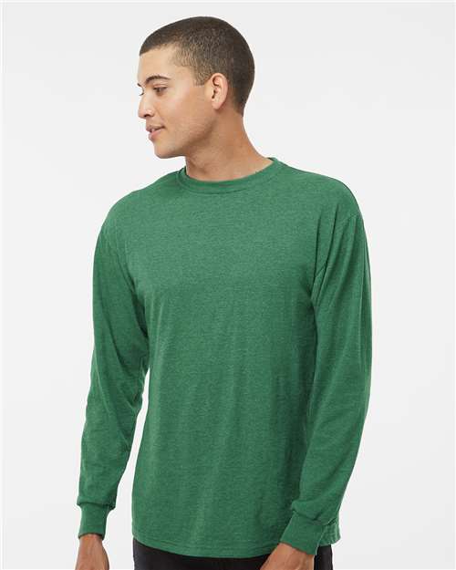 M&O-4820-Unisex Gold Soft Touch Long Sleeve T-Shirt - Image 75