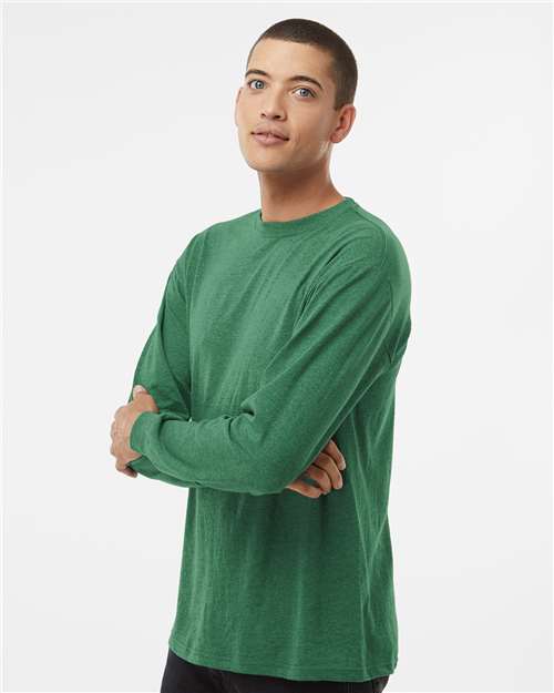 M&O-4820-Unisex Gold Soft Touch Long Sleeve T-Shirt - Image 76
