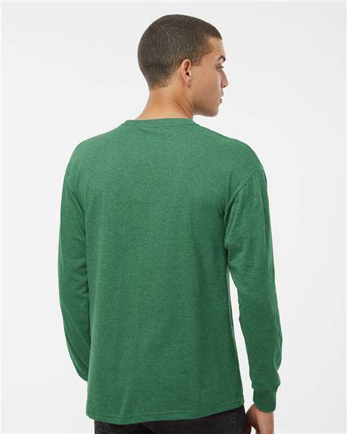 M&O-4820-Unisex Gold Soft Touch Long Sleeve T-Shirt - Image 77