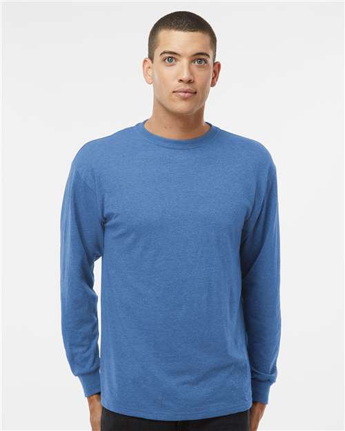 M&O-4820-Unisex Gold Soft Touch Long Sleeve T-Shirt - Image 78