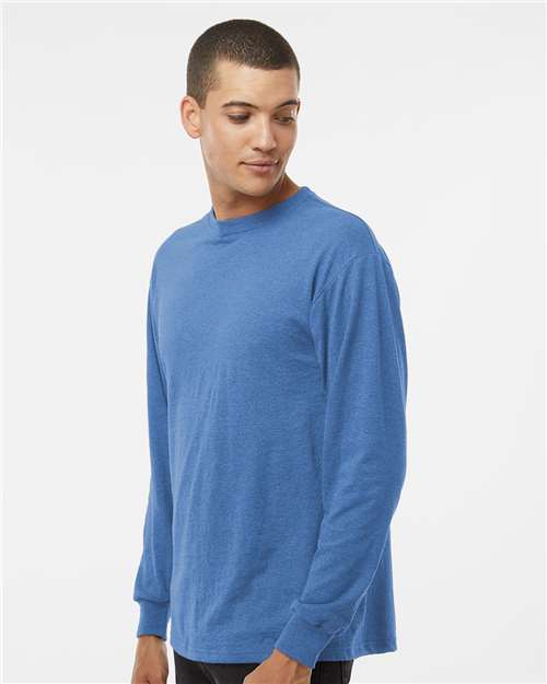 M&O-4820-Unisex Gold Soft Touch Long Sleeve T-Shirt - Image 79