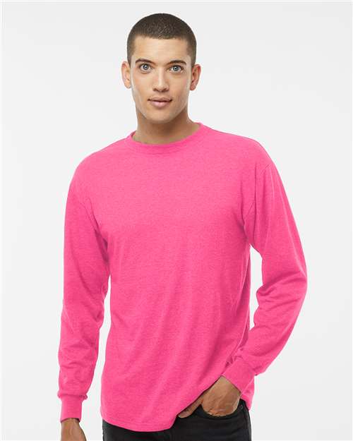 M&O-4820-Unisex Gold Soft Touch Long Sleeve T-Shirt - Image 81