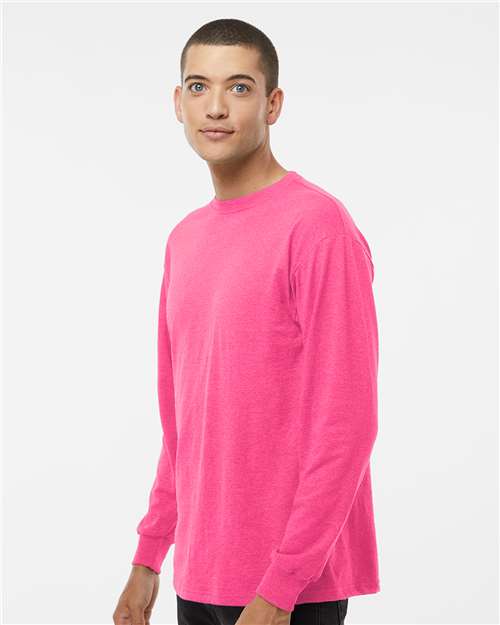 M&O-4820-Unisex Gold Soft Touch Long Sleeve T-Shirt - Image 82