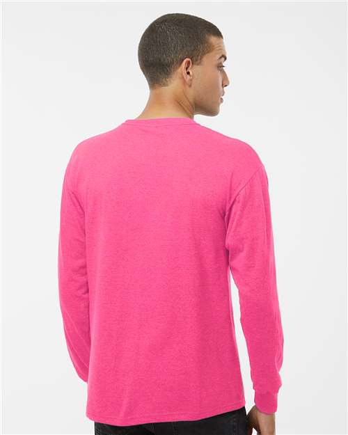 M&O-4820-Unisex Gold Soft Touch Long Sleeve T-Shirt - Image 83