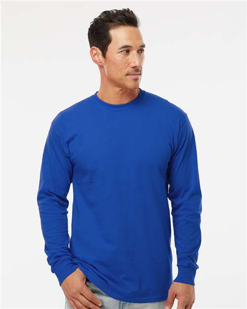 M&O-4820-Unisex Gold Soft Touch Long Sleeve T-Shirt - Image 84