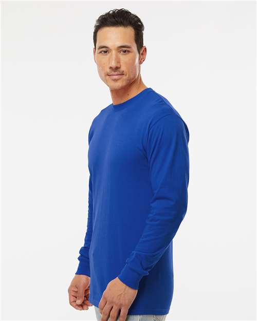 M&O-4820-Unisex Gold Soft Touch Long Sleeve T-Shirt - Image 85