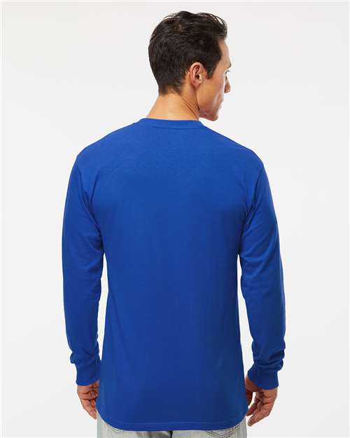 M&O-4820-Unisex Gold Soft Touch Long Sleeve T-Shirt - Image 86