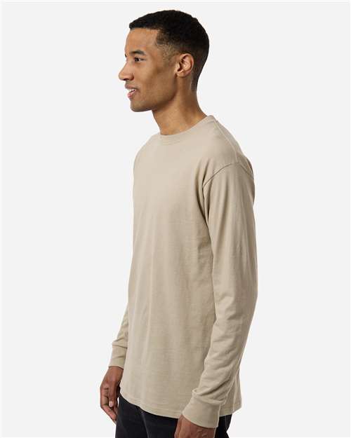 M&O-4820-Unisex Gold Soft Touch Long Sleeve T-Shirt - Image 88