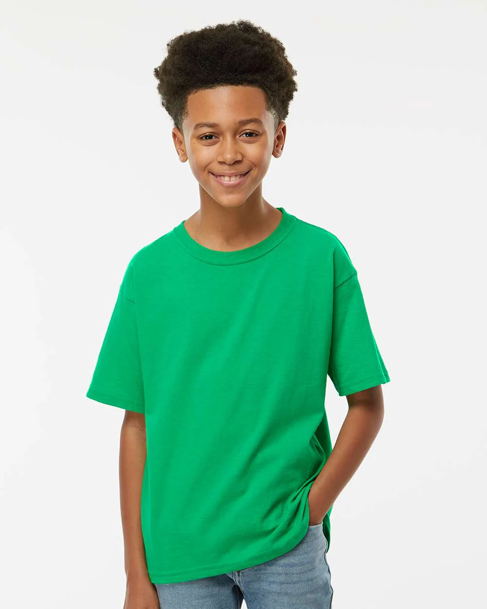 M&O-4850-Youth Gold Soft Touch T-Shirt - Image 112