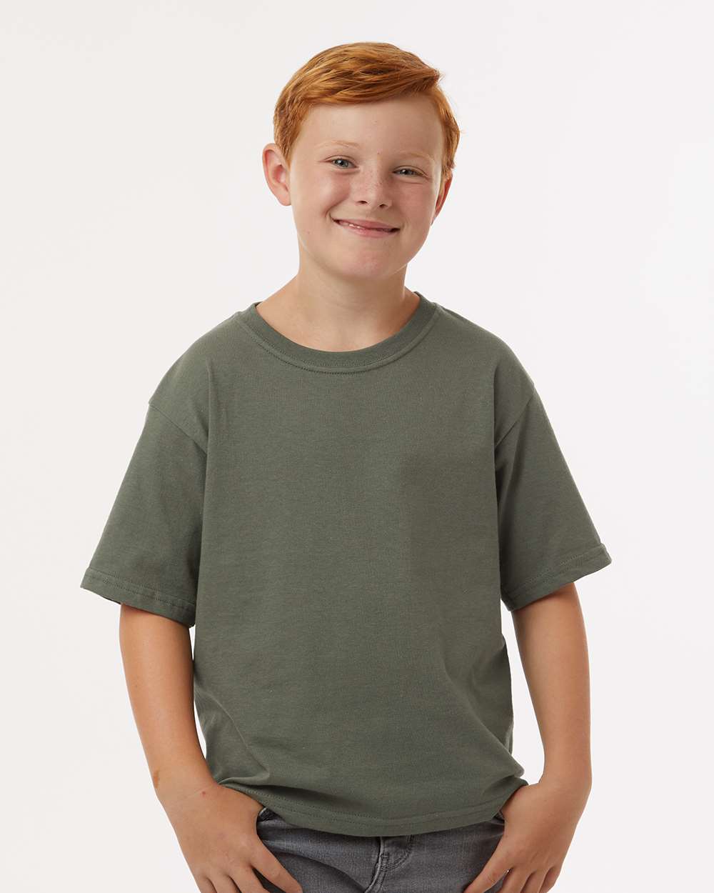 M&O-4850-Youth Gold Soft Touch T-Shirt - Image 142