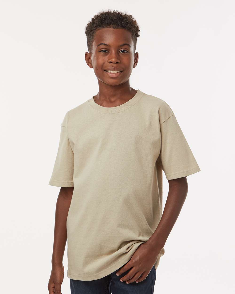 M&O-4850-Youth Gold Soft Touch T-Shirt - Image 184