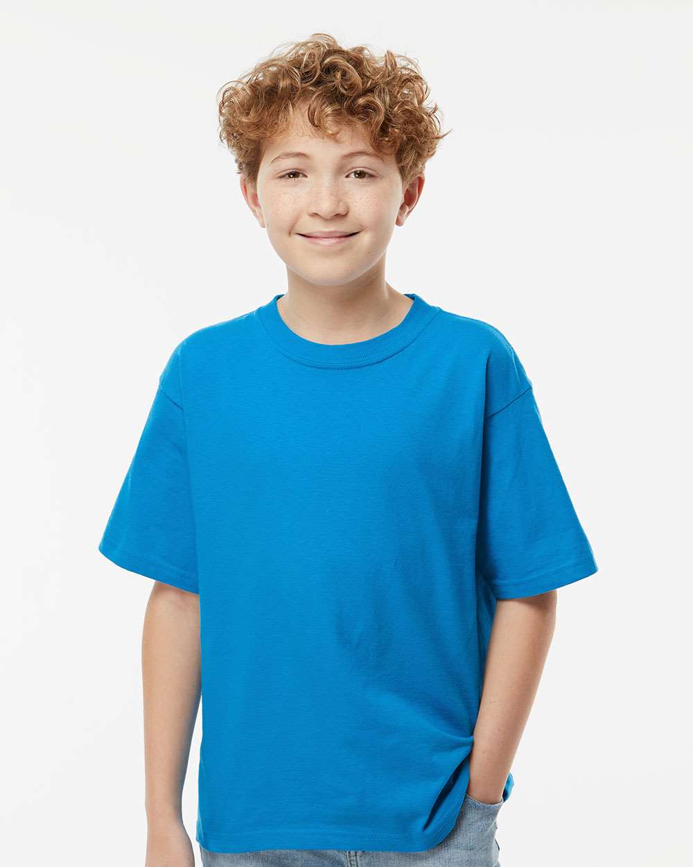 M&O-4850-Youth Gold Soft Touch T-Shirt - Image 189