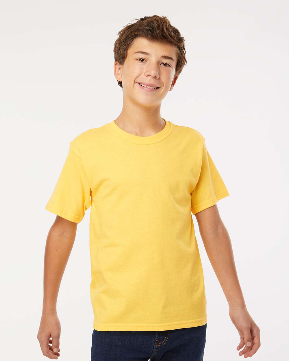 M&O-4850-Youth Gold Soft Touch T-Shirt - Image 203