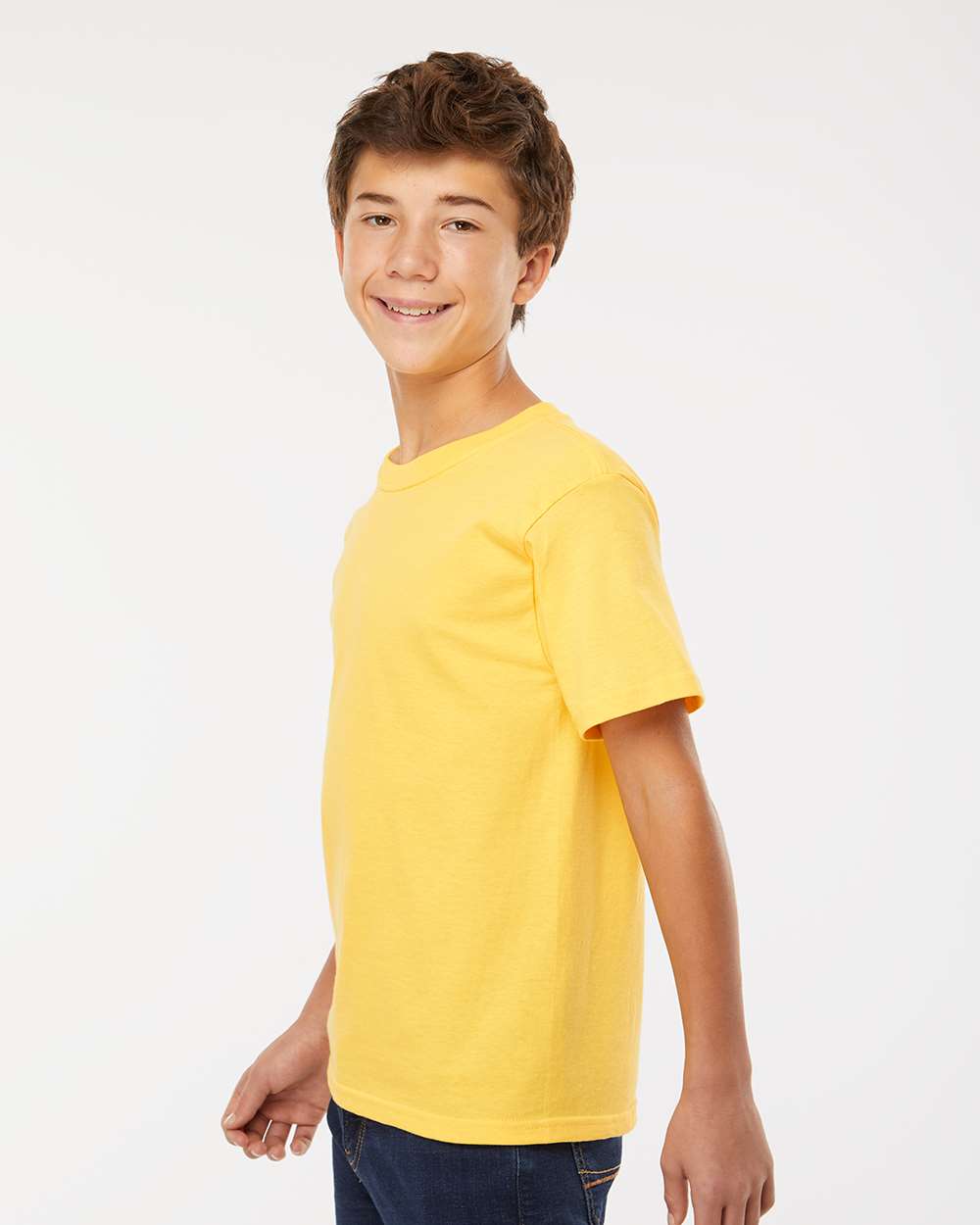 M&O-4850-Youth Gold Soft Touch T-Shirt - Image 207