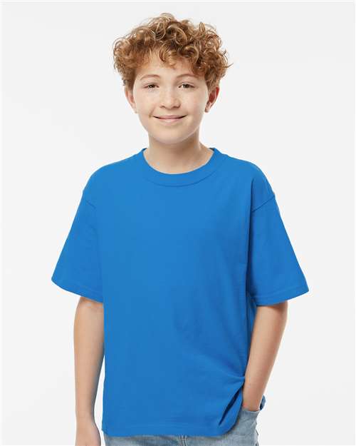 M&O-4850-Youth Gold Soft Touch T-Shirt - Image 233