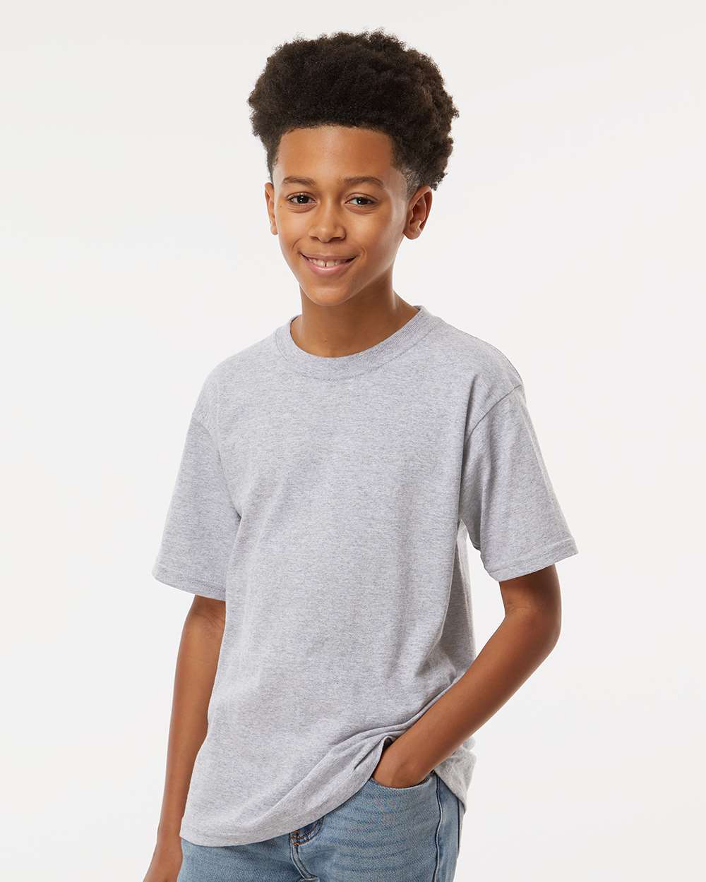M&O-4850-Youth Gold Soft Touch T-Shirt - Image 4